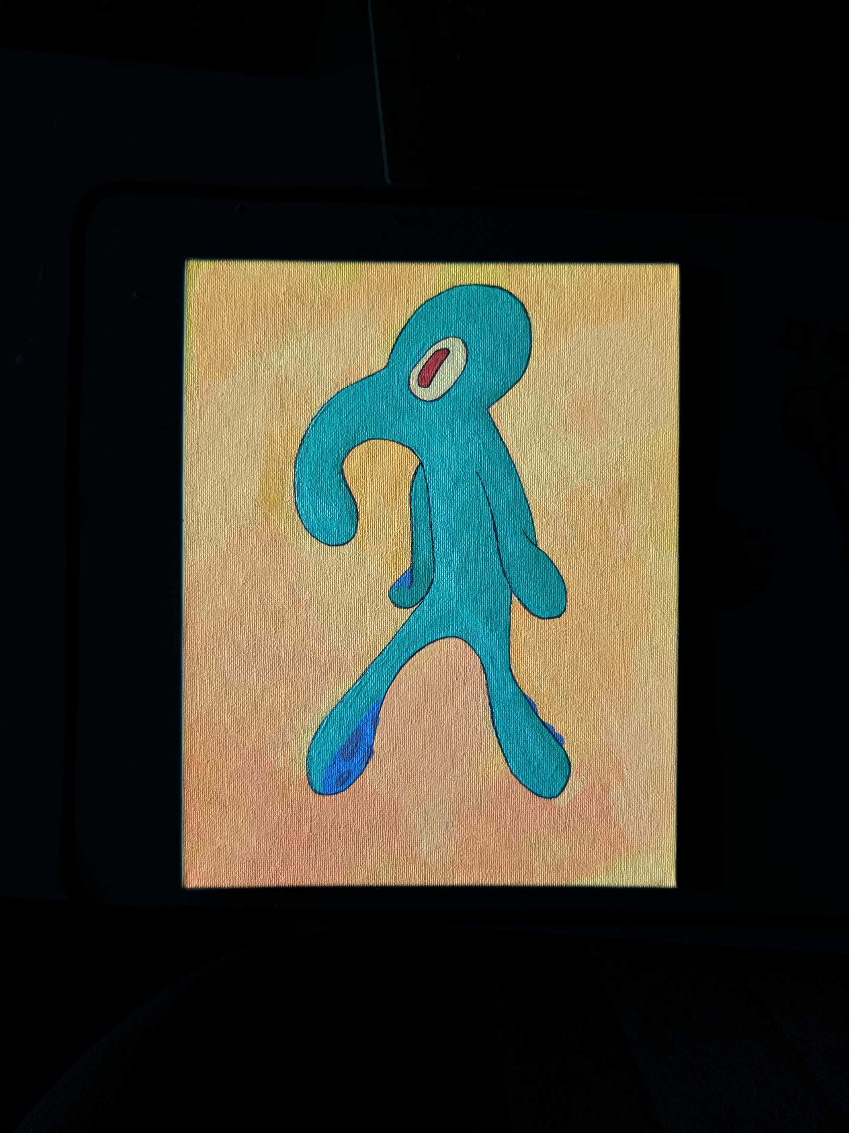 painting of the abstract squidward painting from spongebob the tv  show